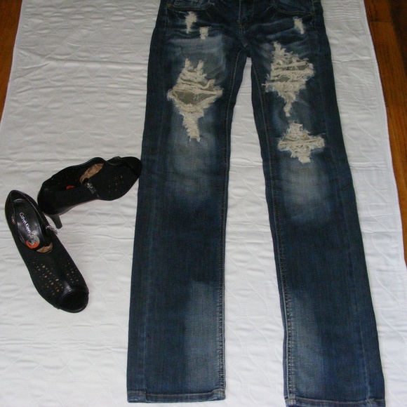 COPY - Machine Brand Jeans Retro Distressed Jeans - Picture 2 of 8